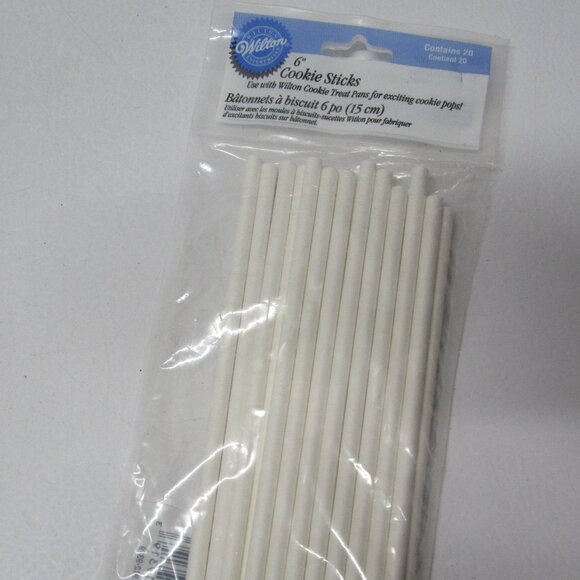NWT! Wilton Brownie Pop Silicone Mold with Cookie Sticks, 20ct - Picture 2 of 3
